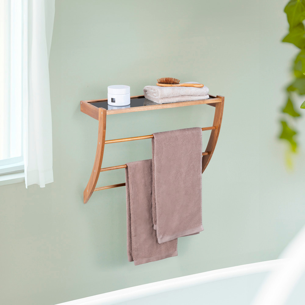 FONDI Wandregal mit Handtuchhalter