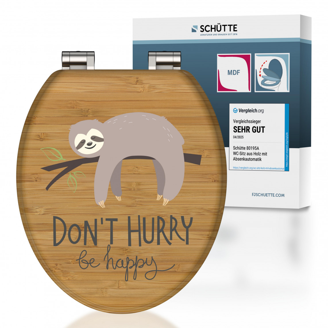 DONT HURRY WC-Sitz mit MDF-Holzkern