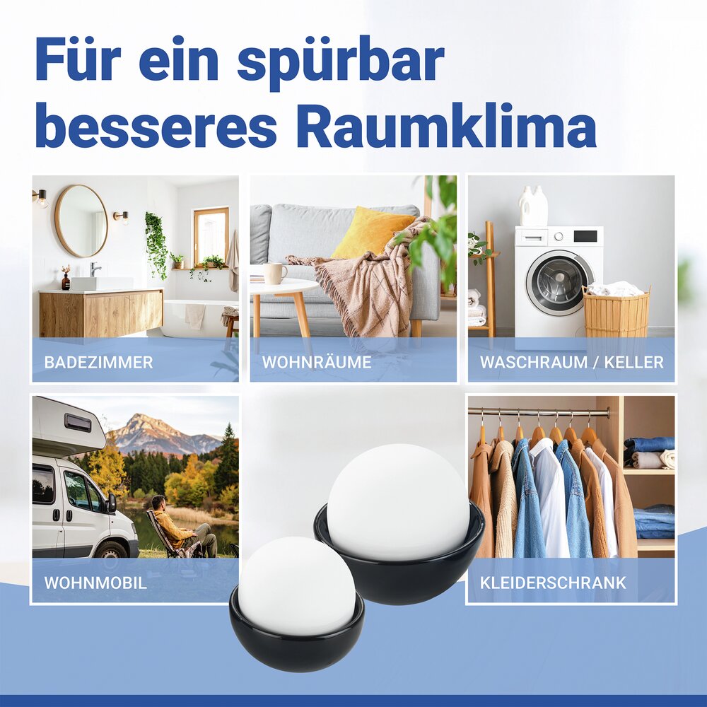 RONDO Luftbefeuchter aus Keramik, 2er-Set