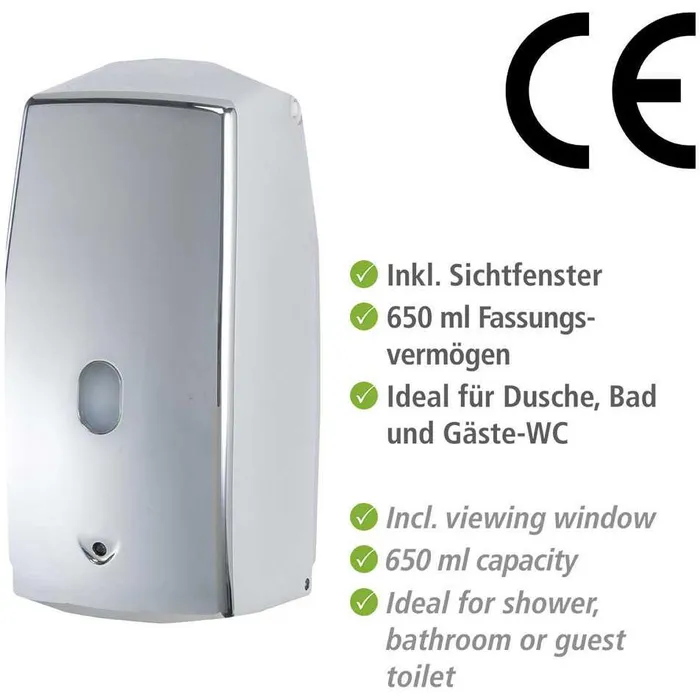 TREVISO chrom 650 ml Seifenspender mit Sensor