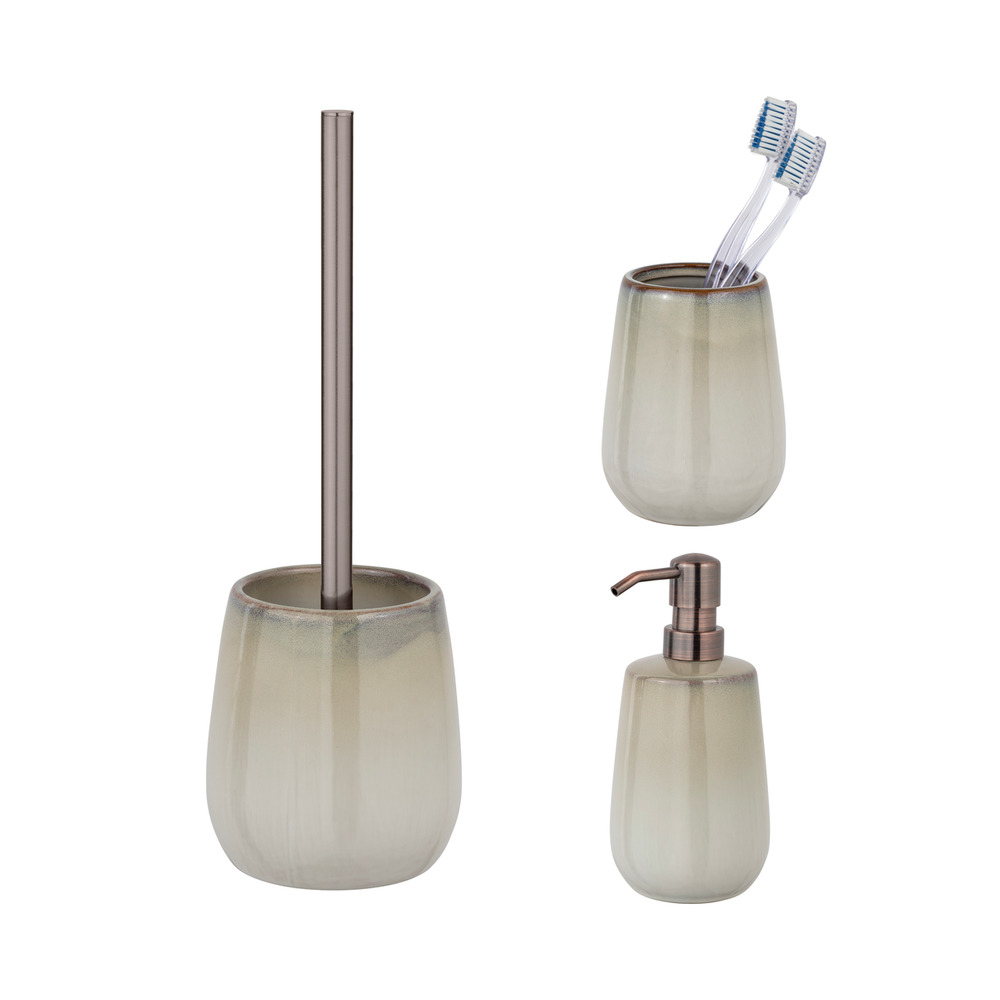 Keramik Bad-Accessoire Set Mod. MARANO, 3-teilig