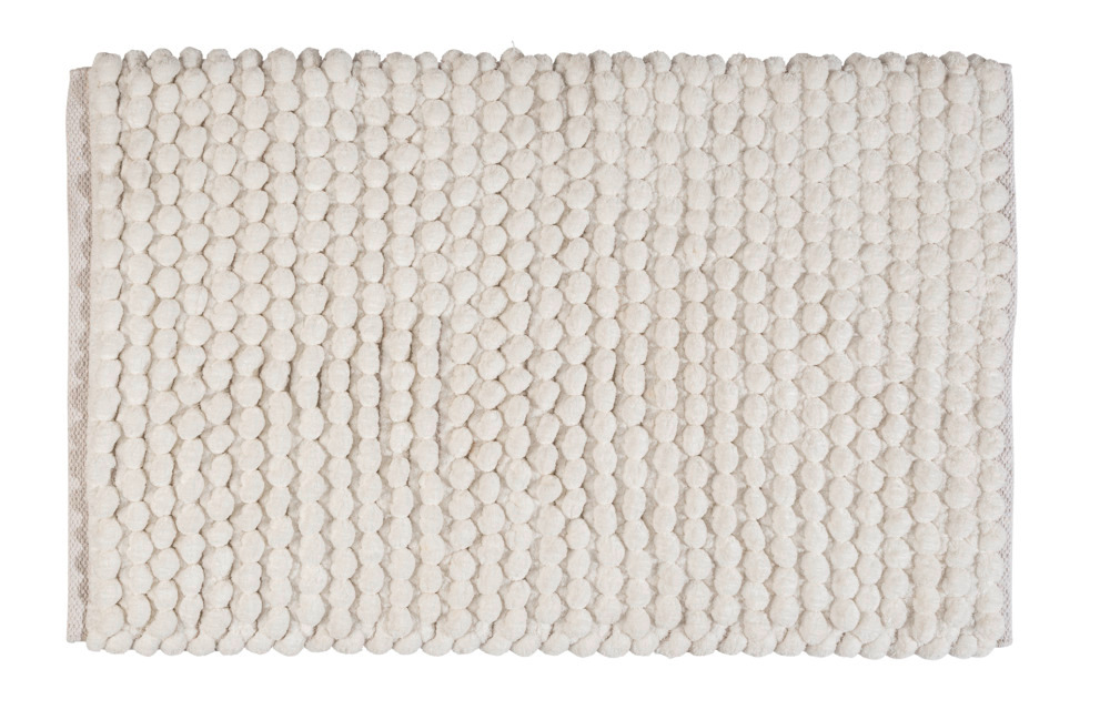 SOLIVO weiß Badteppich 2200 g/m², 50x80 cm