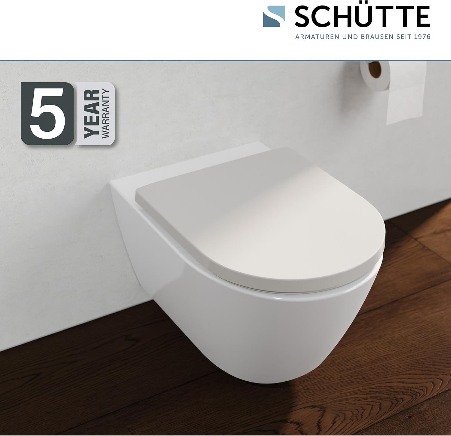 WHITE Premium WC-Sitz D-Form belastbar bis 250 kg