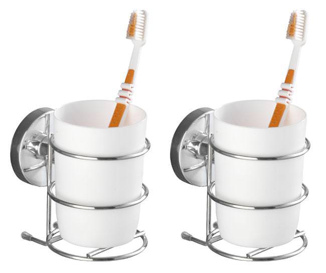 69118800_0 Zweiteiliges Zahnputzbecher-Set zur Wandbefestigung