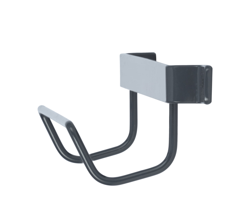 Klapptrittleiter silber aus Aluminium inkl. Halter