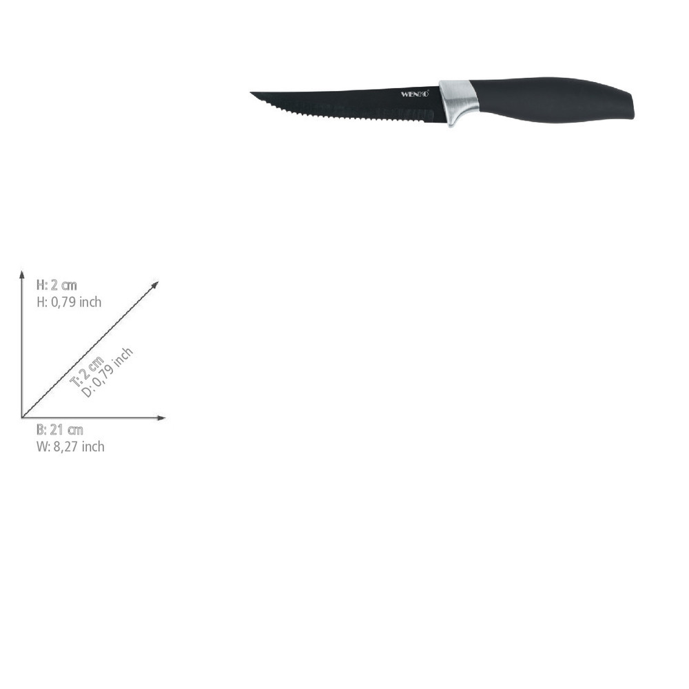VOLO Pizzaschneider und 6 BBQ-Messer