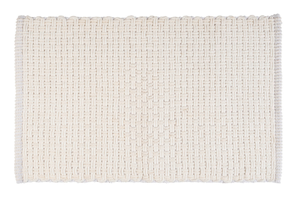 ECOLI weiß Badteppich 50x80 cm