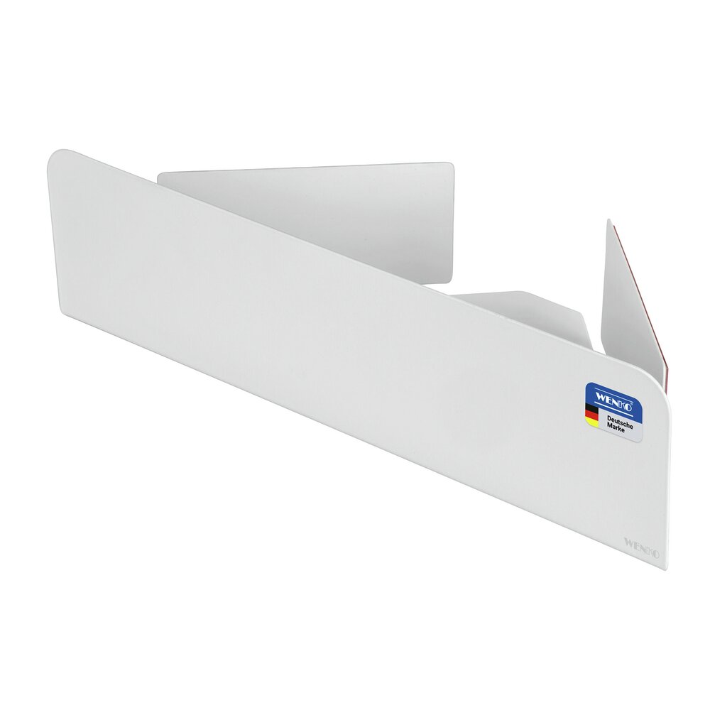 LIZAN weiss Turbo-Loc® Eckablage aus Edelstahl
