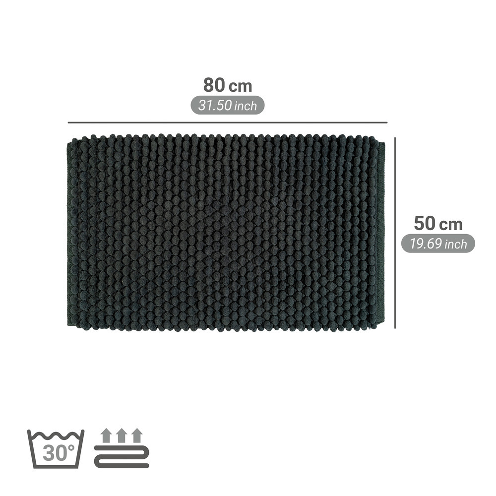 SOLIVO dunkelgrün Badteppich 2200 g/m², 50x80 cm