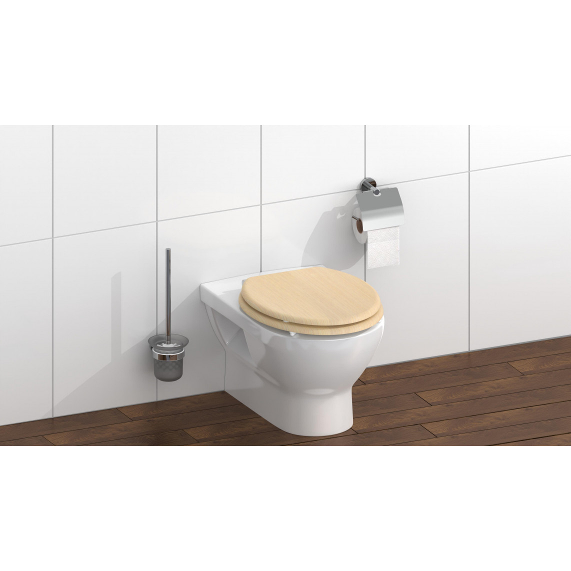 NATURAL WOOD WC-Sitz mit Absenkautomatik