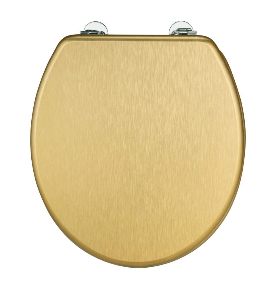 ALDENO Gold matt WC-Sitz mit Edelstahlscharnieren ALDENO Gold matt WC-Sitz mit Edelstahlscharnieren
