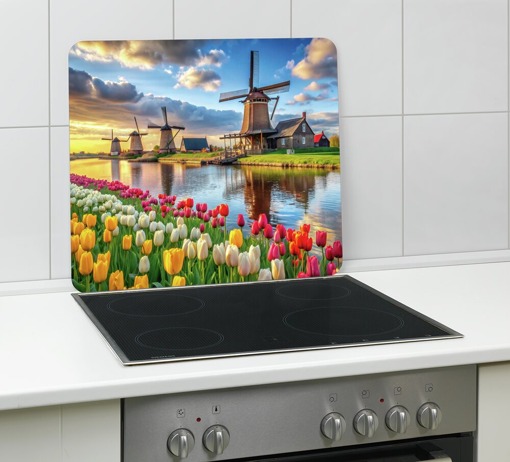 WINDMÜHLE Multiplatte 56x50 cm aus Glas