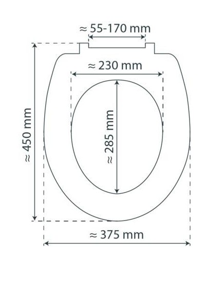 WHITE PREMIUM WC-Sitz belastbar bis 250 kg