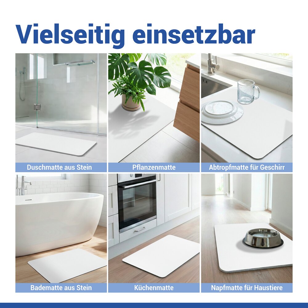 SIMI weiss Badematte schnelltrocknend 60x39cm