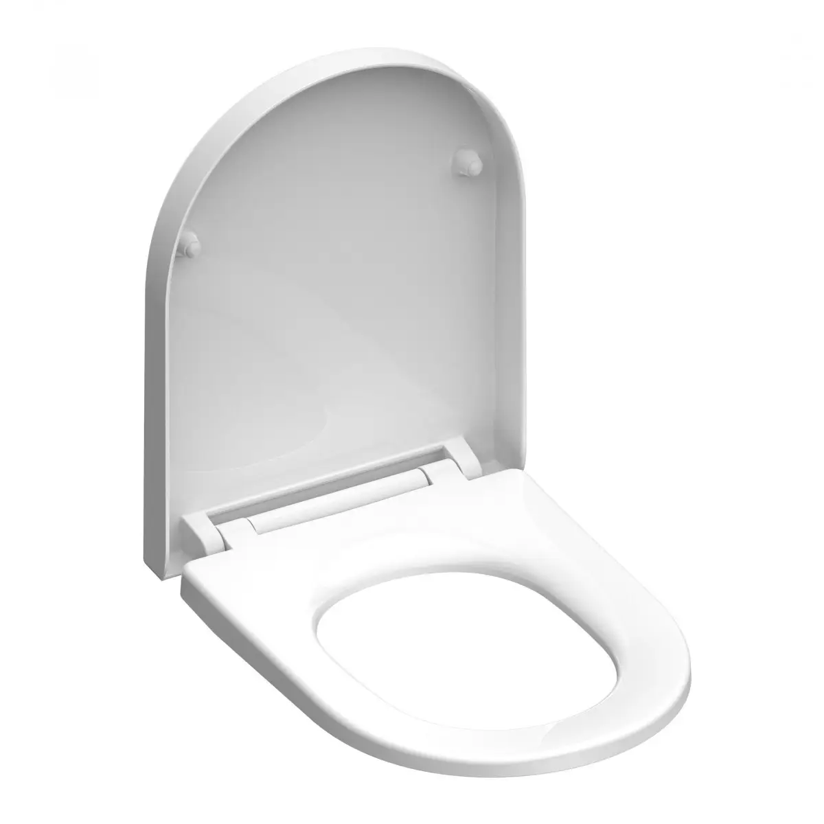WHITE WC-Sitz D-Form, Montage von oben