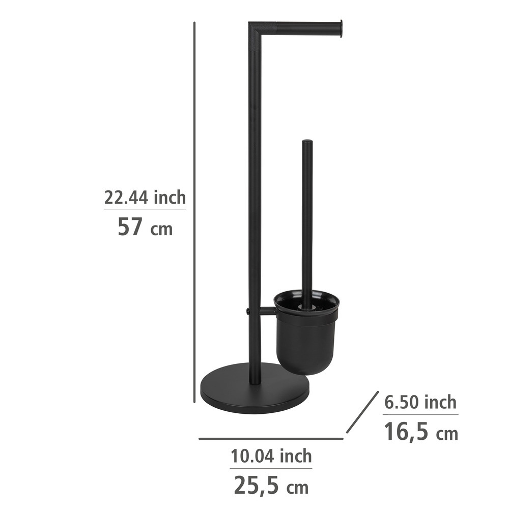 PARUS schwarz Bürstengarnitur aus Metall PARUS schwarz Bürstengarnitur aus Metall