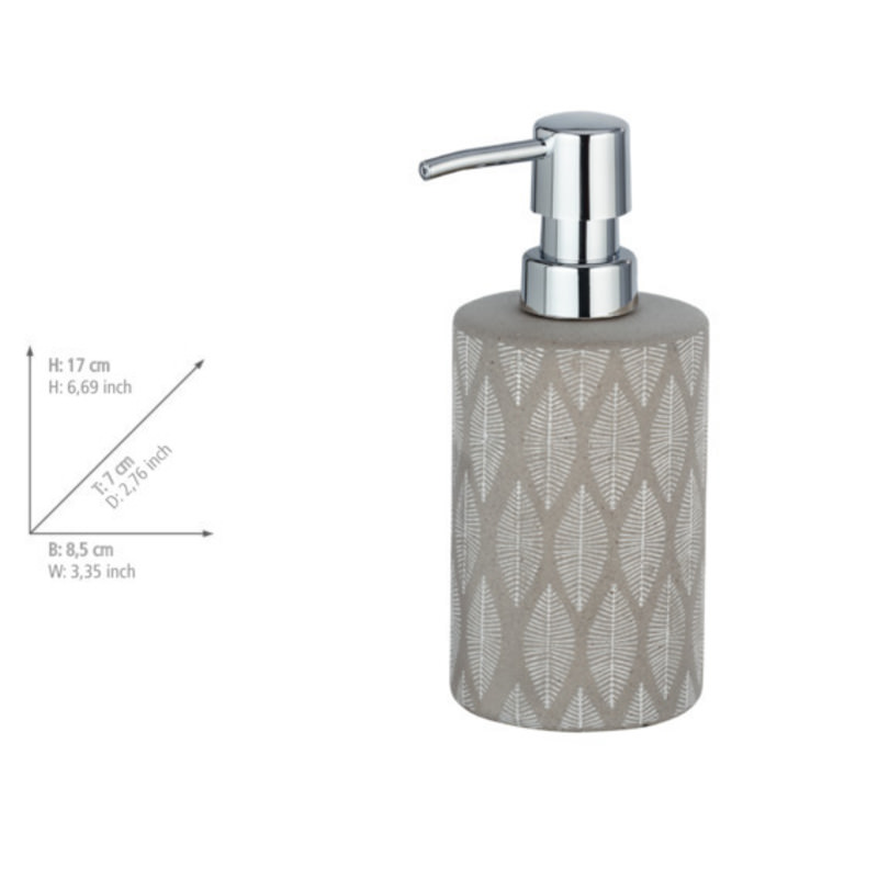 TUPIAN grau Seifenspender 300 ml, Keramik