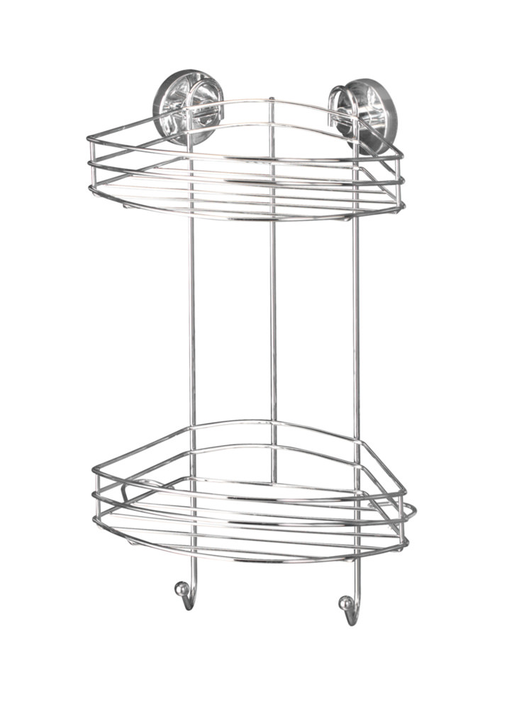 VACUUM-Loc® Eckregal 2 Etagen, ohne Bohren