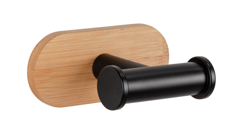 Duo OREA Bamboo Turbo-Loc® Wandhaken, Edelstahl/Bambus