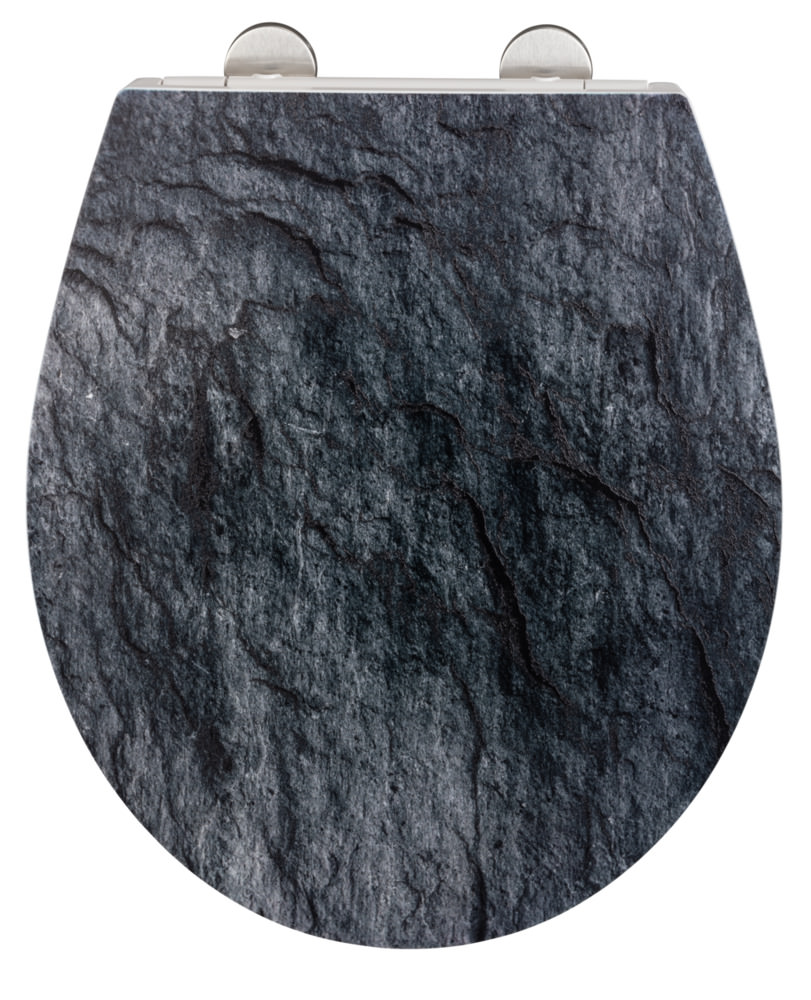 SLATE ROCK Premium WC-Sitz mit Relief, Duroplast