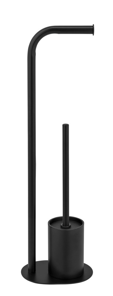 LEVANTE schwarz Stand WC-Garnitur aus Stahl