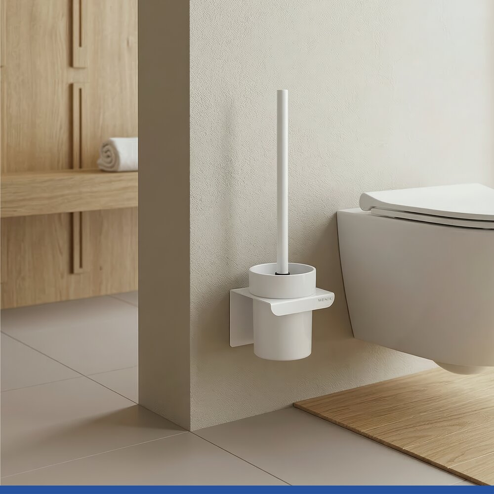 LIZAN weiss Turbo-Loc® WC-Garnitur ohne Bohren