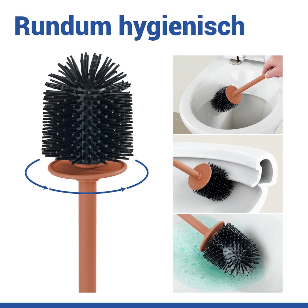 LIZAN braun Turbo-Loc® WC-Garnitur ohne Bohren