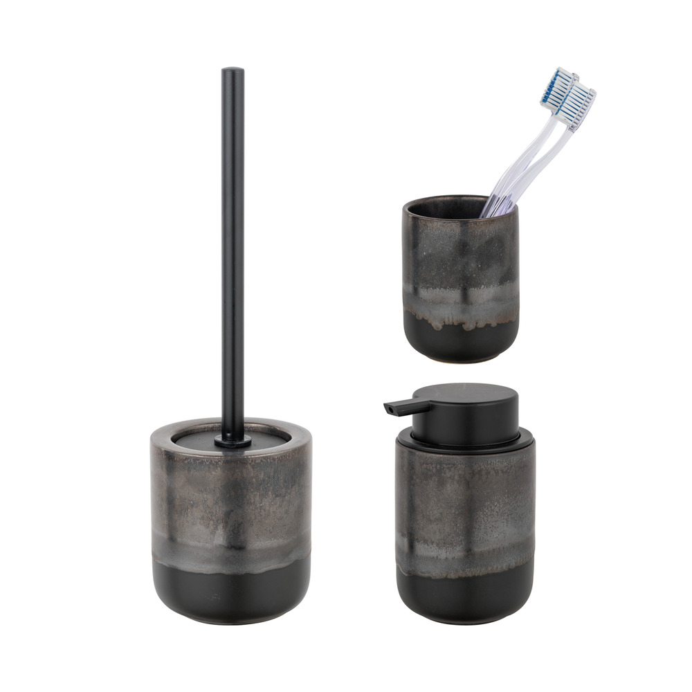 Keramik Bad-Accessoire Set Mod. RIOLO, 3-teilig