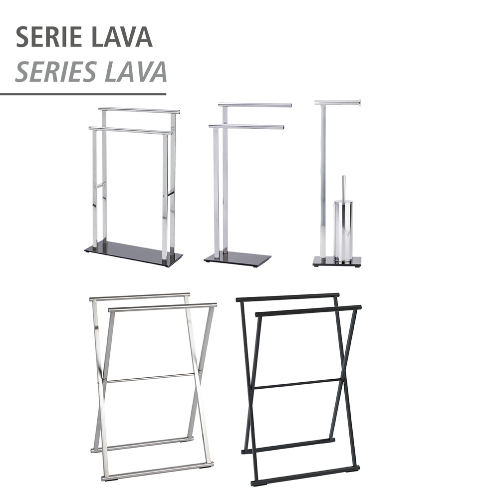LAVA schwarz matt Handtuchständer, klappbar LAVA schwarz matt Handtuchständer, klappbar