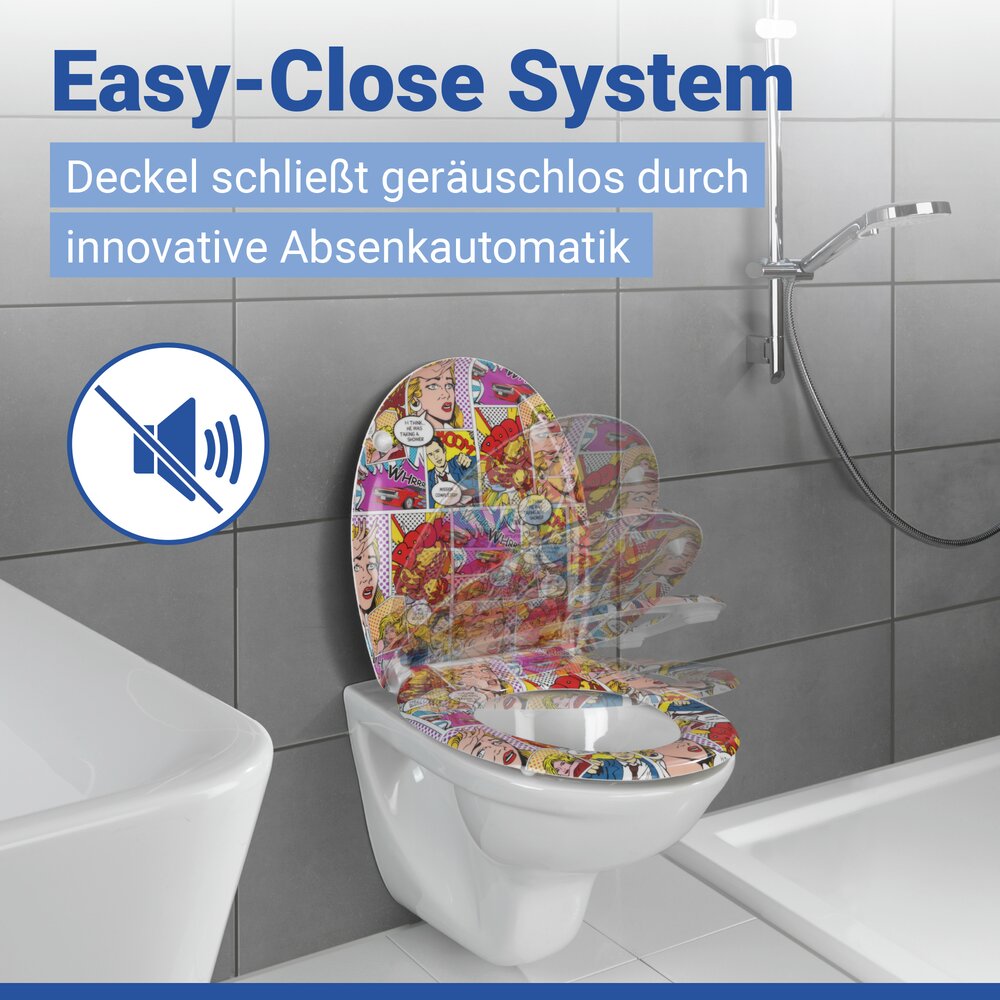 POP ART Toilettendeckel belastbar bis 200 kg