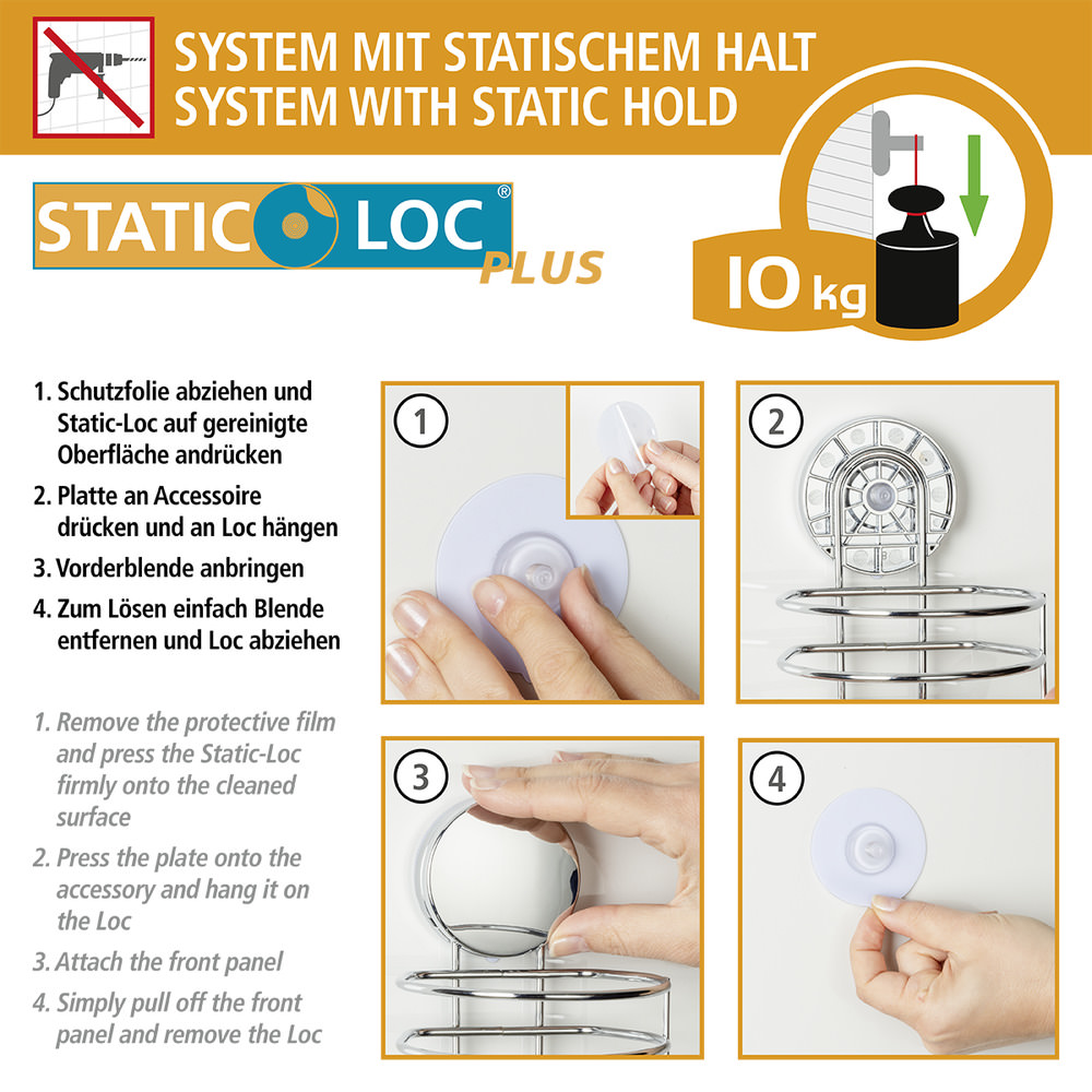 24860100_wandablage-osimo-2 OSIMO Static-Loc® Wandablage, ohne Bohren