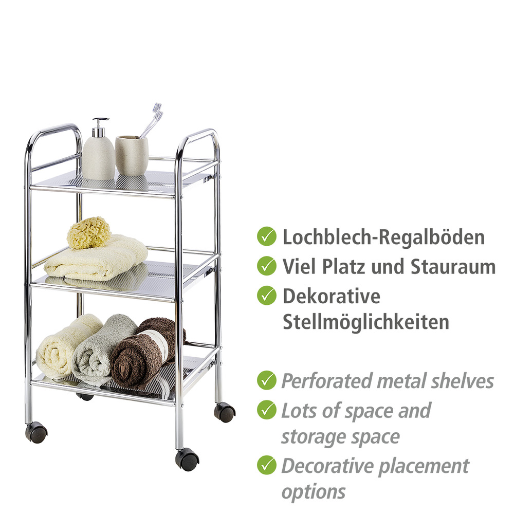 EXCLUSIV Rollwagen mit 3 Ablagen