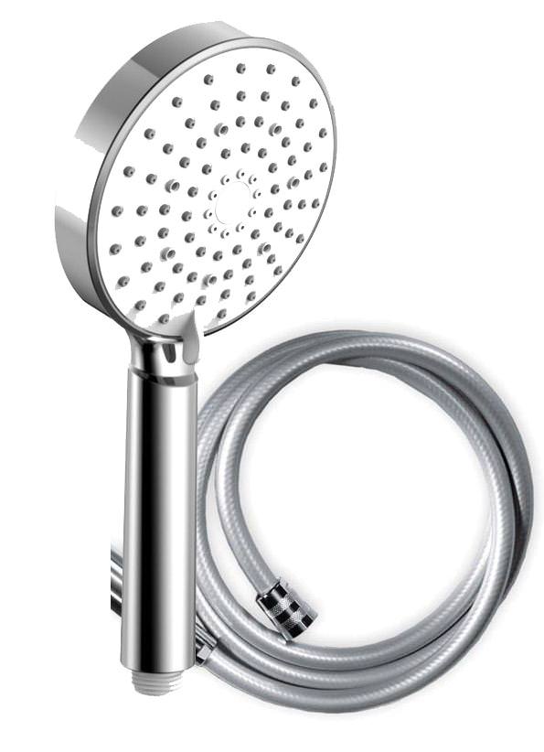 ecospa-schlauch-silber Sparbrause ECO + Schlauch silber kalkabweisend