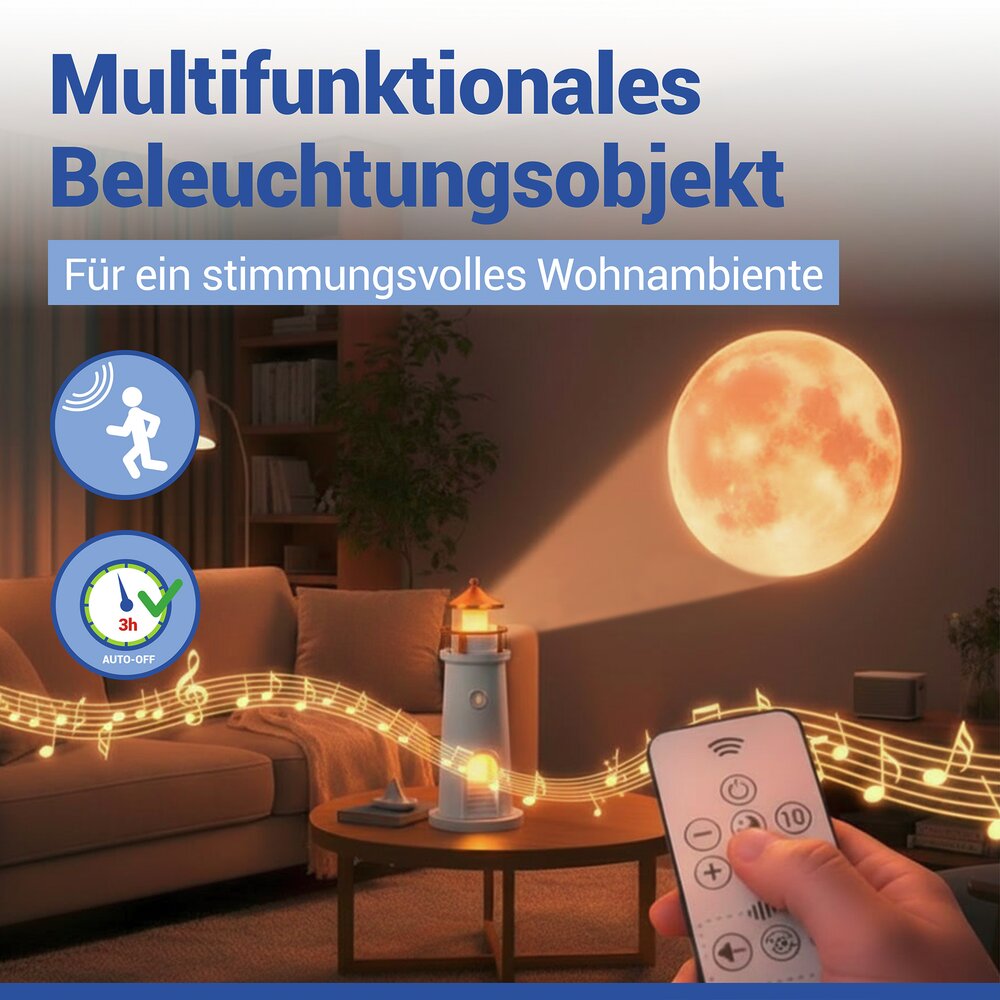 LED Nachtlicht Leuchtturm