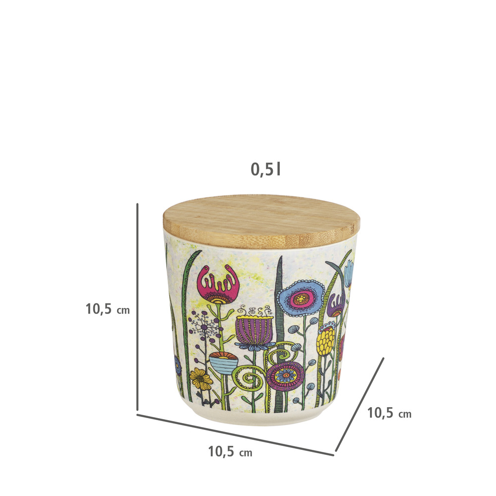 GARDEN Vorratsdose mit Bambusdeckel; 3er-Set