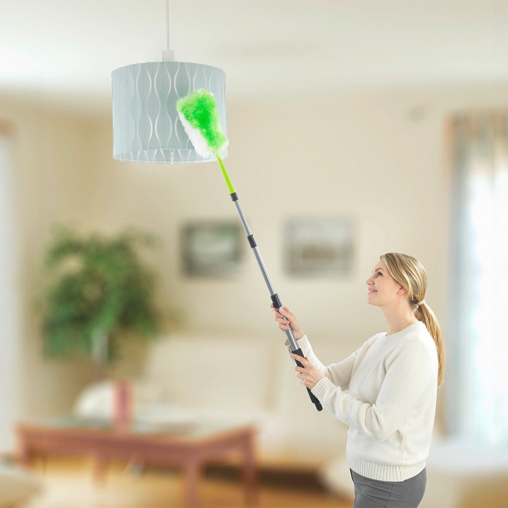 Staubwedel 2in1 mit Teleskopstiel und Knickgelenk