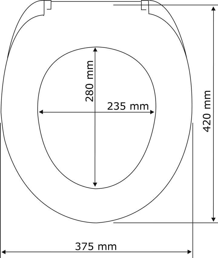 KOS schwarz WC-Sitz mit Absenkautomatik nur 1,6 kg