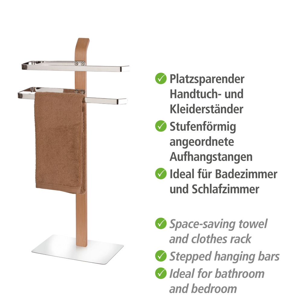 SAMONA Handtuchständer, hochwertiges Schichtholz
