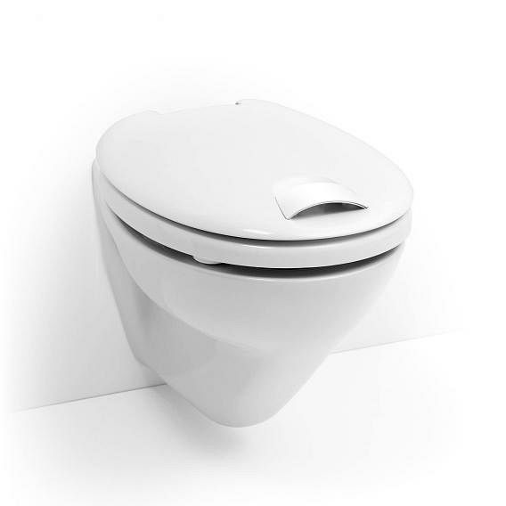 HAROMED WC-Sitz weiss, Griff weiss