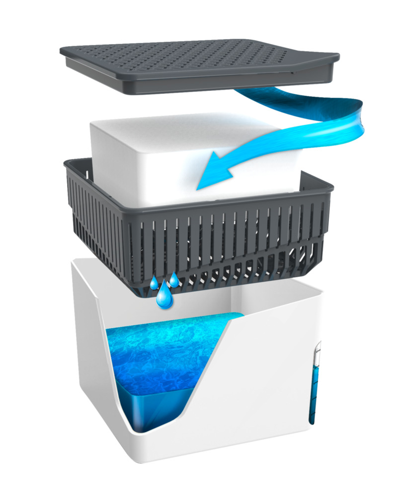 CUBE weiss Entfeuchter 500g, 2er-Set