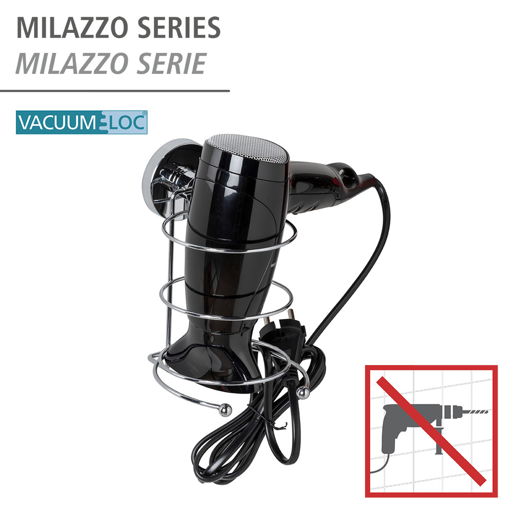 MILAZZO Vacuum-Loc® Haartrocknerhalter