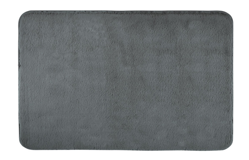 SARAVAN anthrazit Badteppich, 50x80 cm, fusselfrei