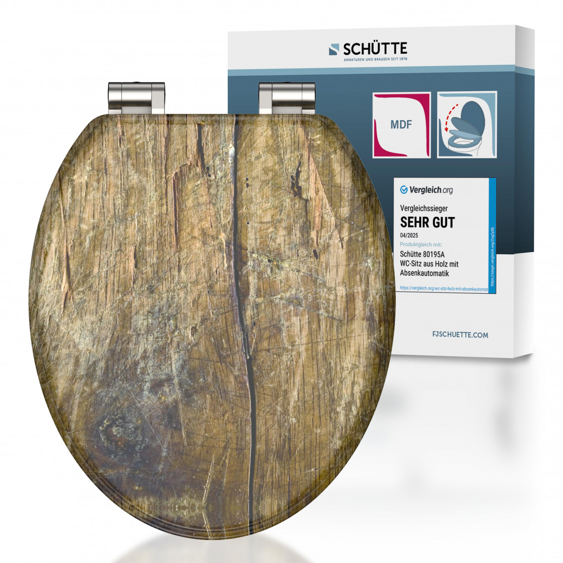 SOLID WOOD WC-Sitz mit Absenkautomatik