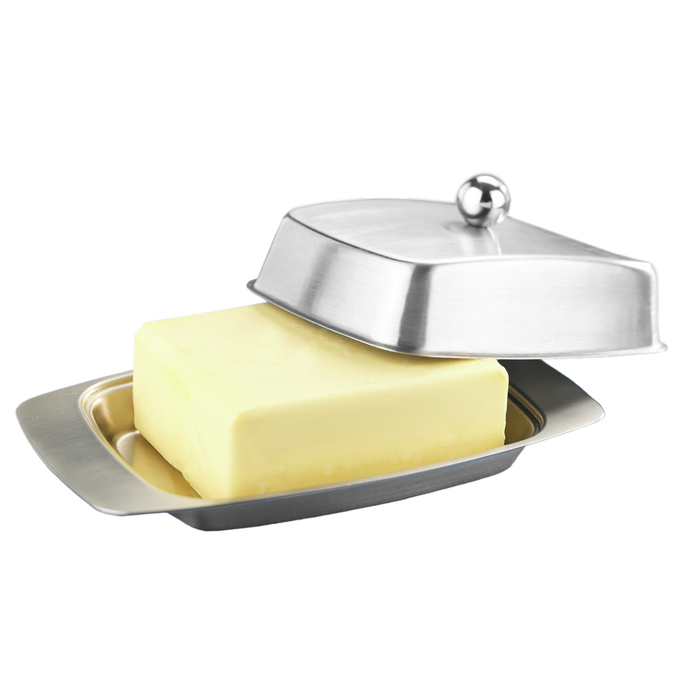 BUTTERDOSE aus Edelstahl