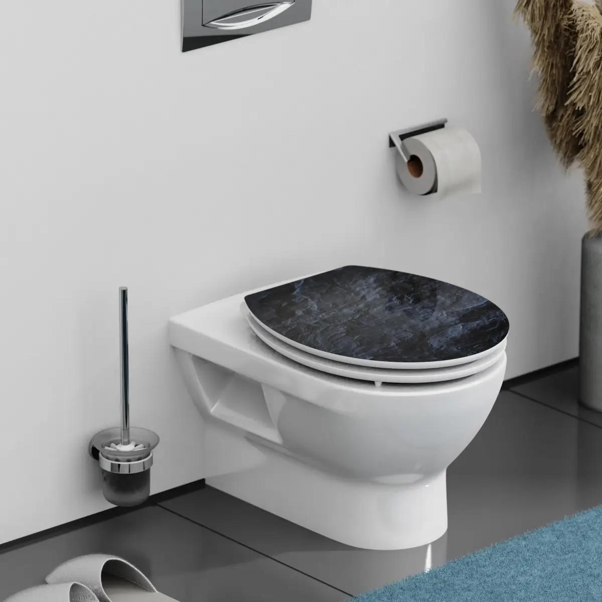 BLACK STONE High Gloss WC-Sitz mit Absenkautomatik