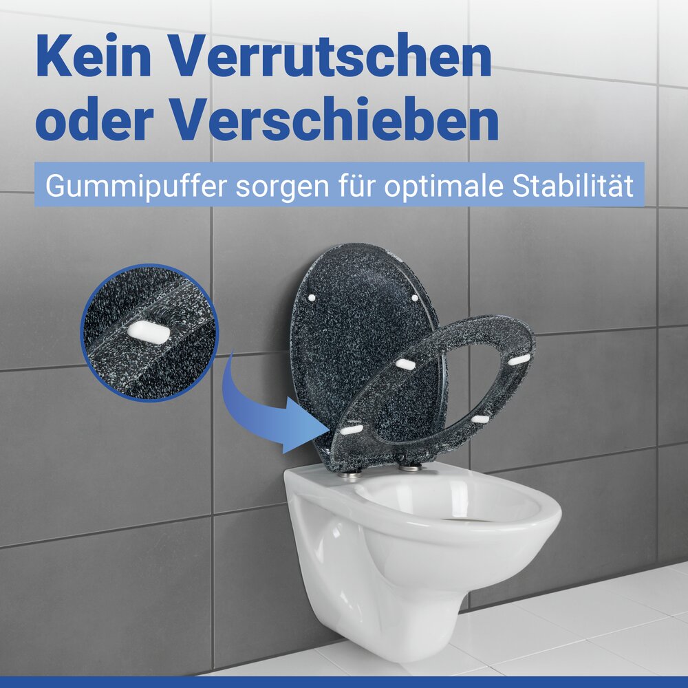 OTTANA granit WC-Sitz antibakteriell beschichtet