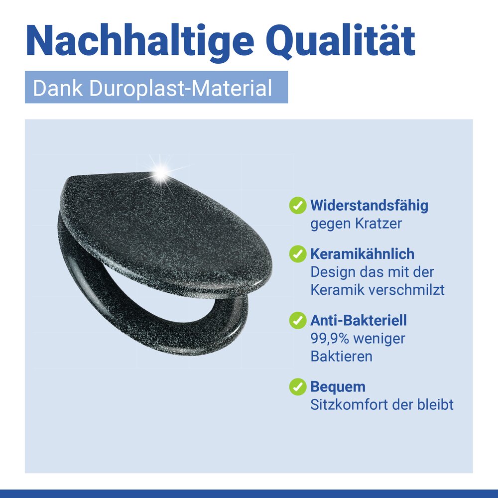 OTTANA granit WC-Sitz antibakteriell beschichtet