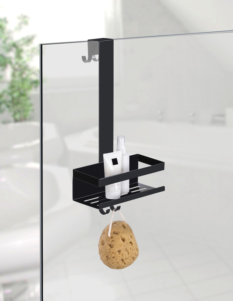 BRIBANO Uno schwarz Duschcaddy aus Edelstahl