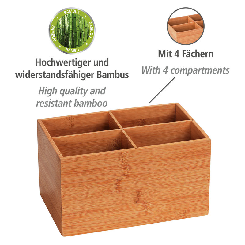 TERRA Box aus Bambus mit 4 Fächern