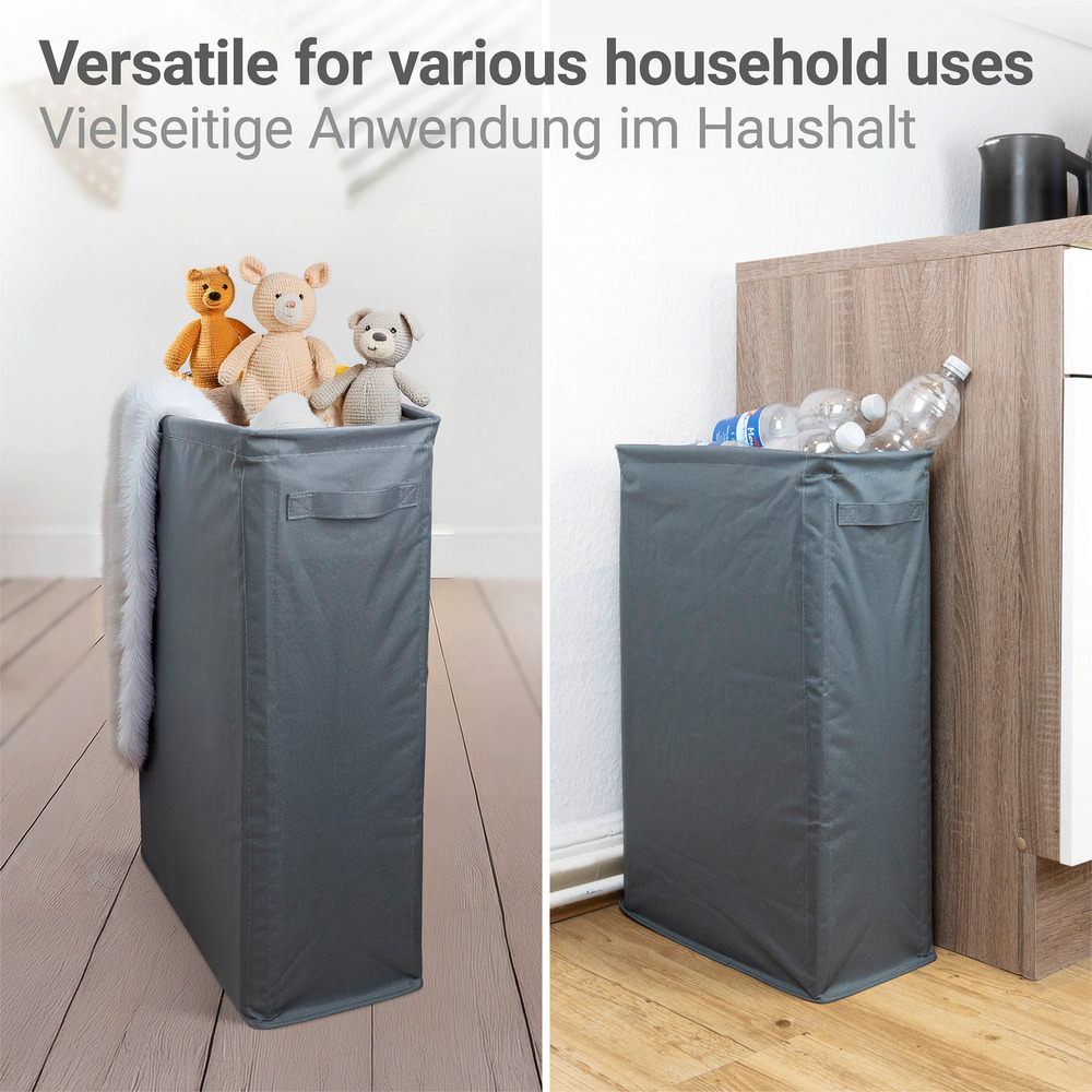 SLIM anthrazit Wäschesammler, 43 Liter SLIM anthrazit Wäschesammler, 43 Liter